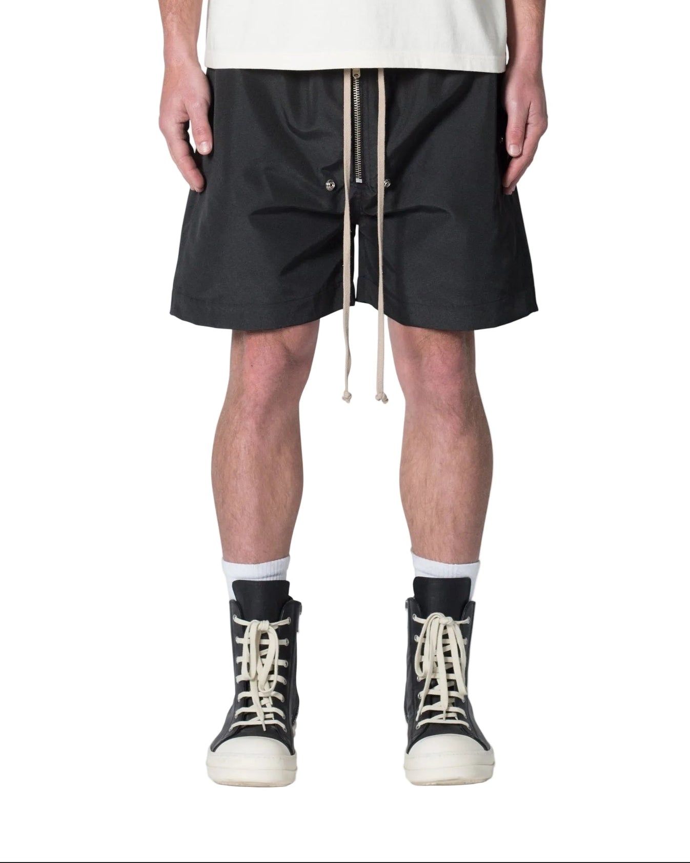 MNML LA Drawstring Mud Shorts Black