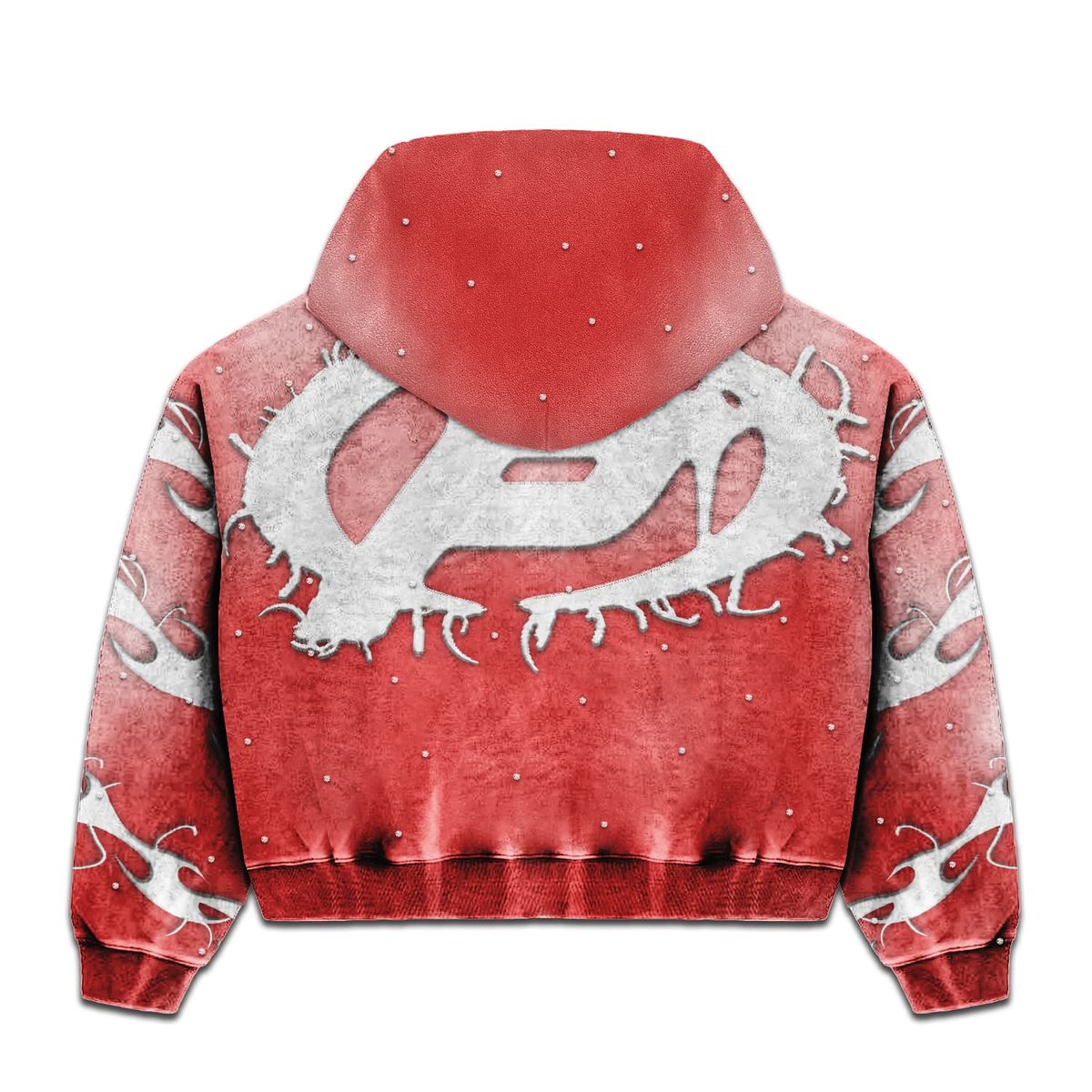 Prestige Co. Flame Pullover Hoodie Red