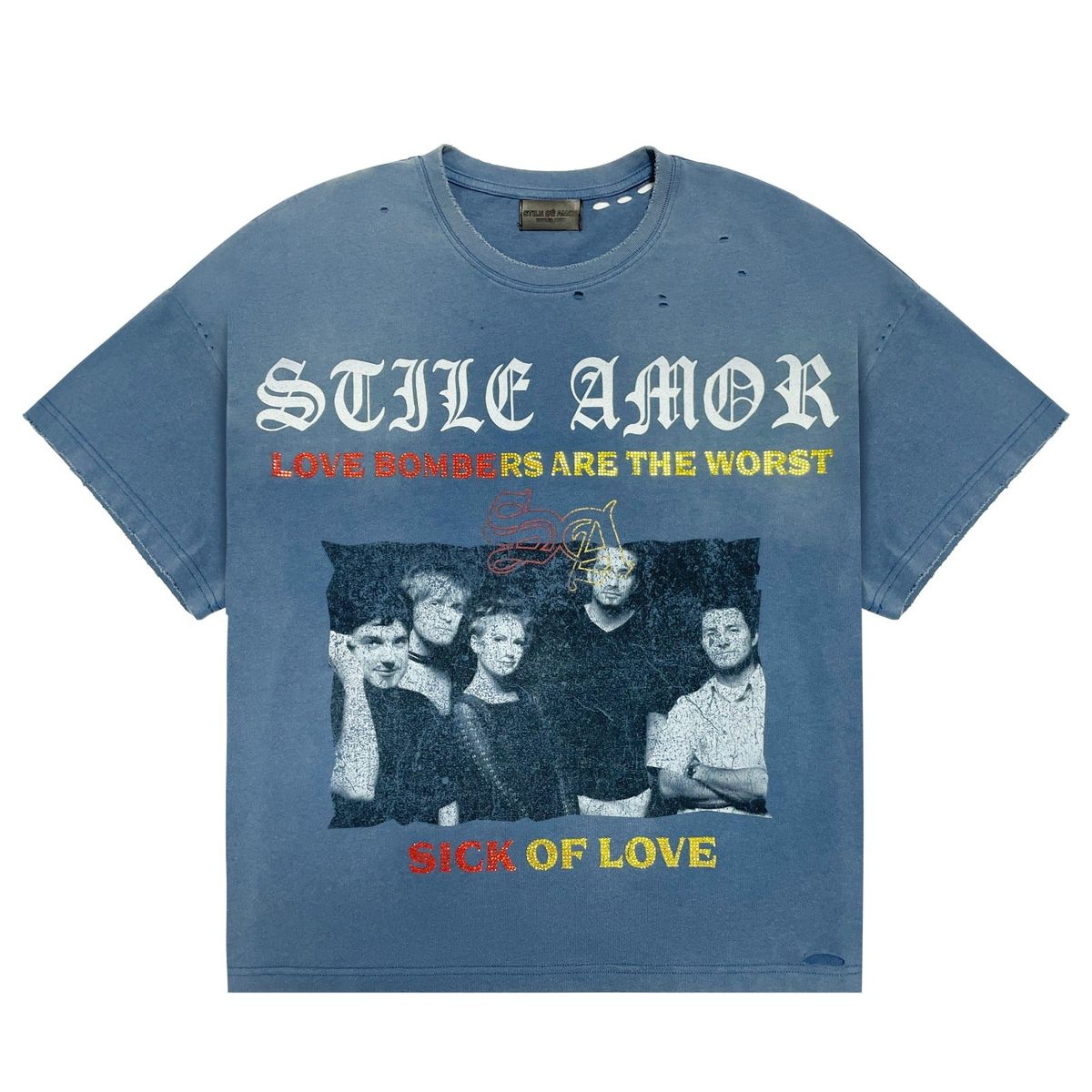 Stile de Amor Love Bombers Tee Blue