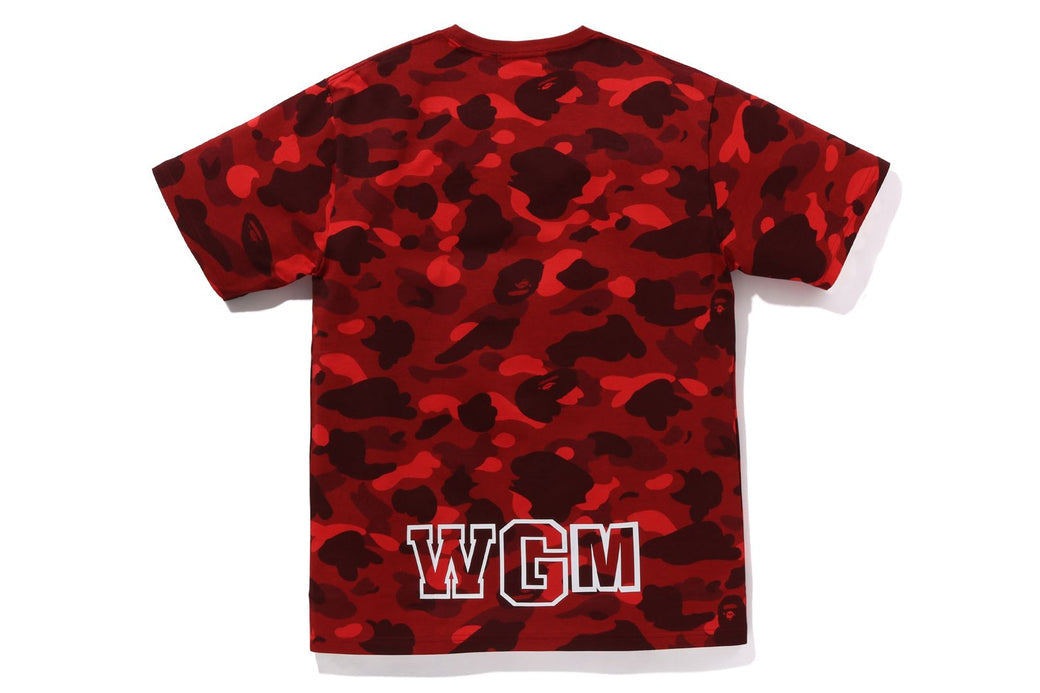 BAPE ABC Red Camo Shark Tee Red