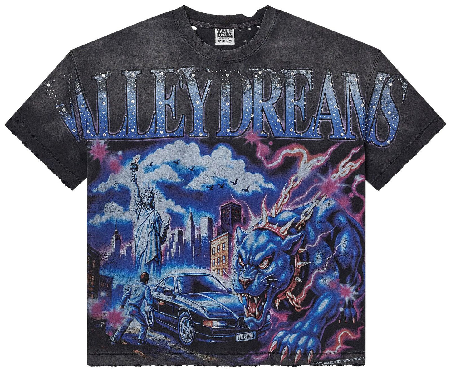 VALE Forever Monster Big Bling Tee Black