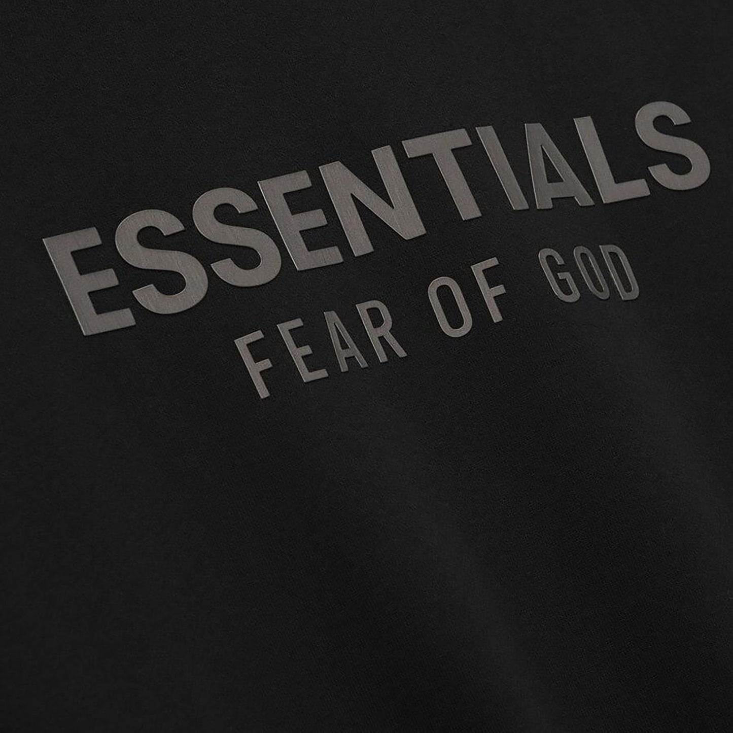 Fear of God Essentials Fleece Hoodie Metallic Jet Black