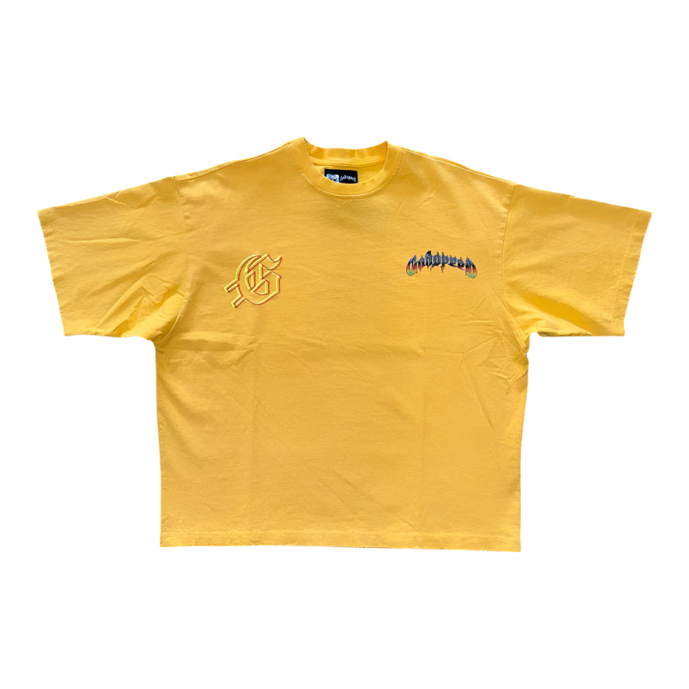 Godspeed Biker Nation Tee Mustard Yellow