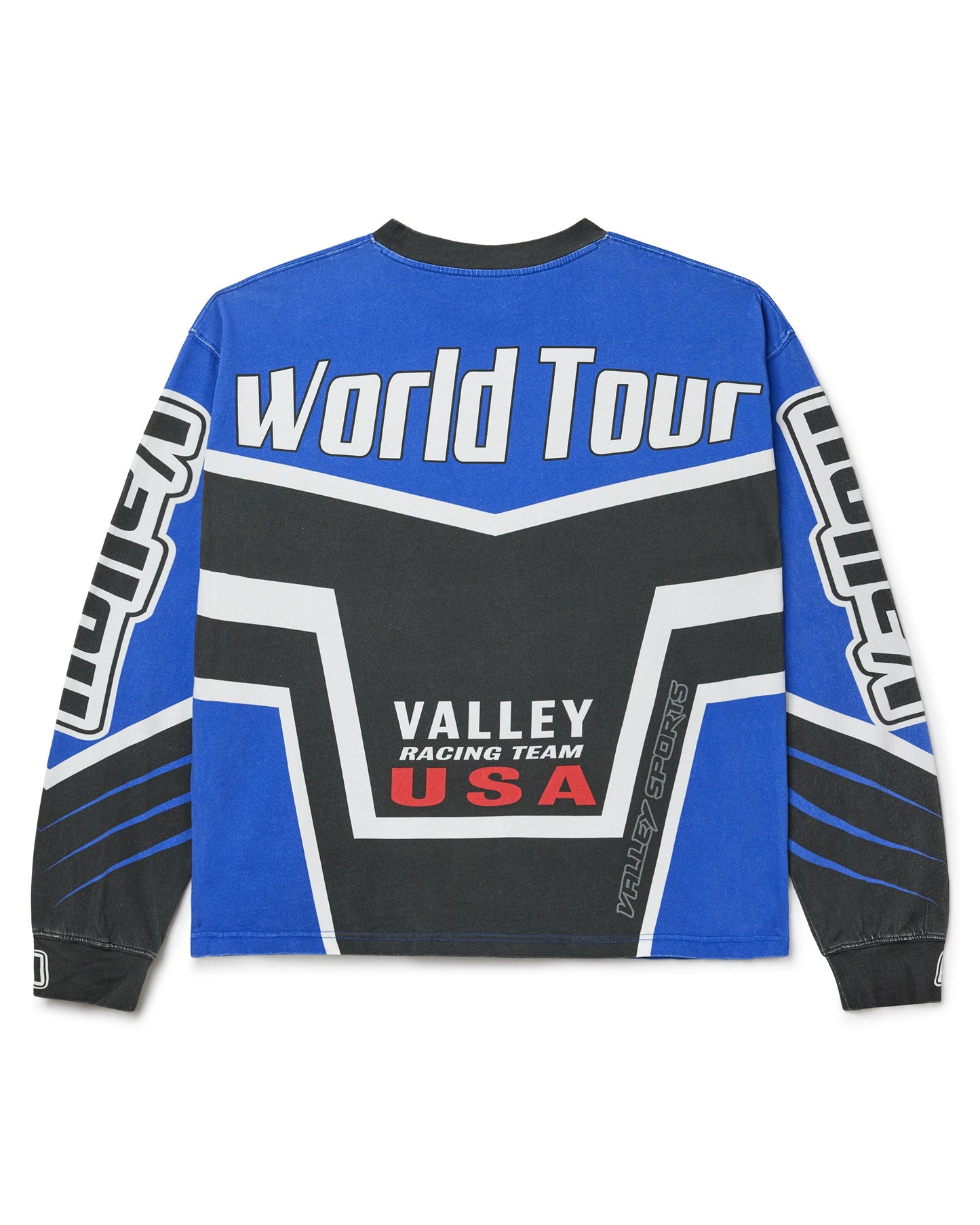 VALE Valley Racing Motocross Long Sleeve Tee Blue