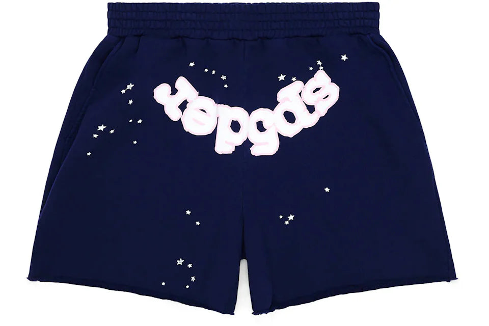 SP5DER Sweatshorts Navy