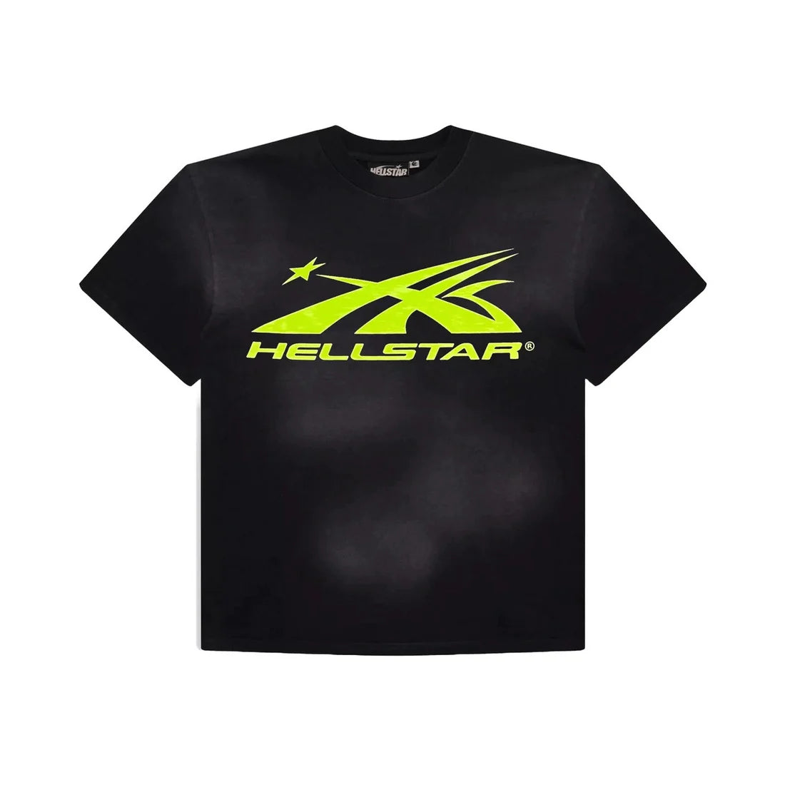 Hellstar Studios Sport Logo Gel Tee Slime Green Black