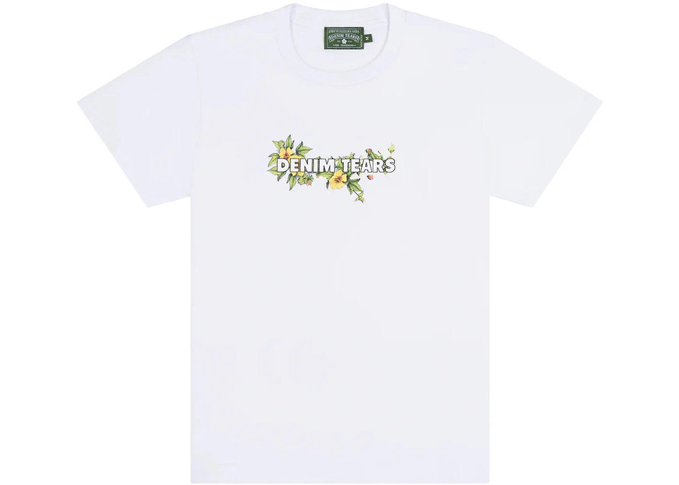 Denim Tears Floral Logo Tee White