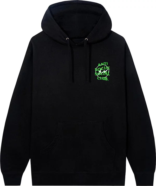 Anti Social Social Club Fragment Hoodie Black Green