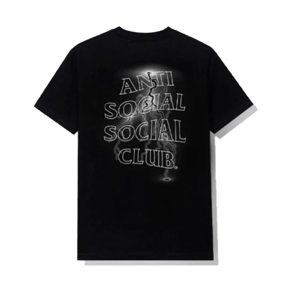 Anti Social Social Club Lightning Tee Black White