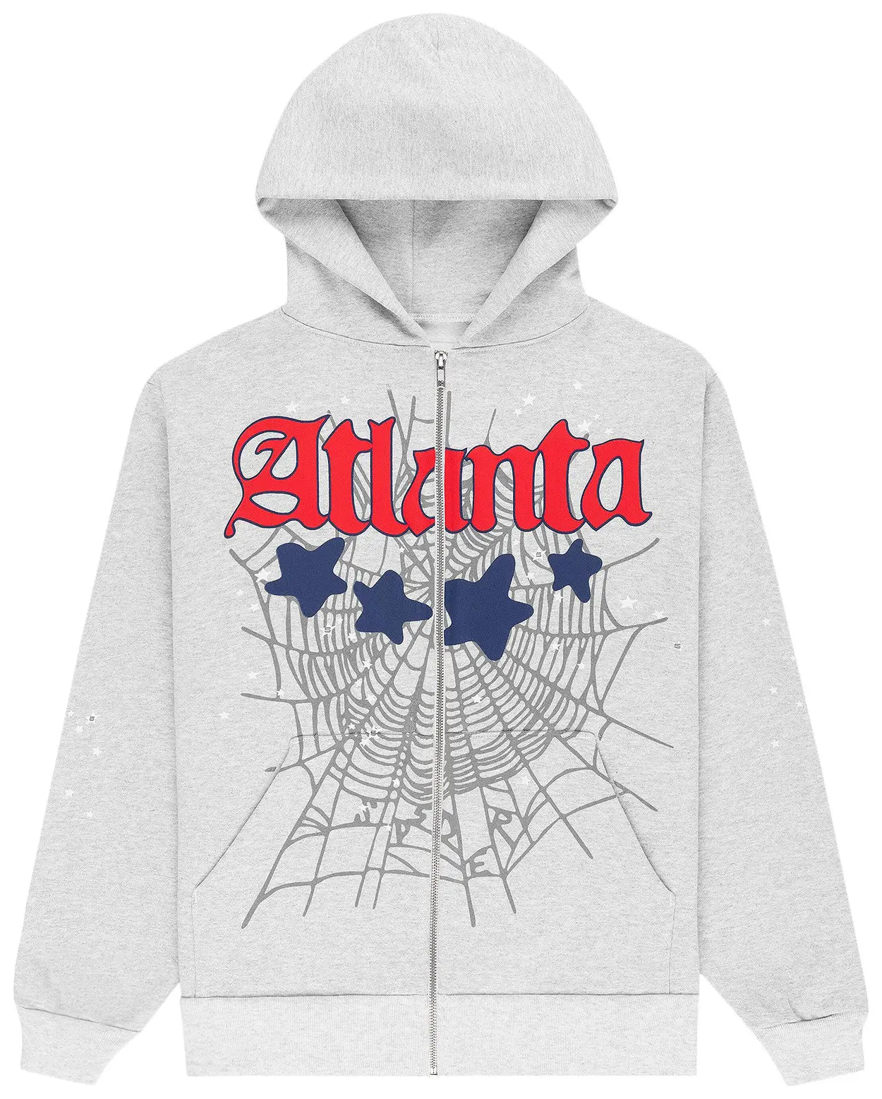 SP5DER Atlanta Zip Up Hoodie Heather Grey