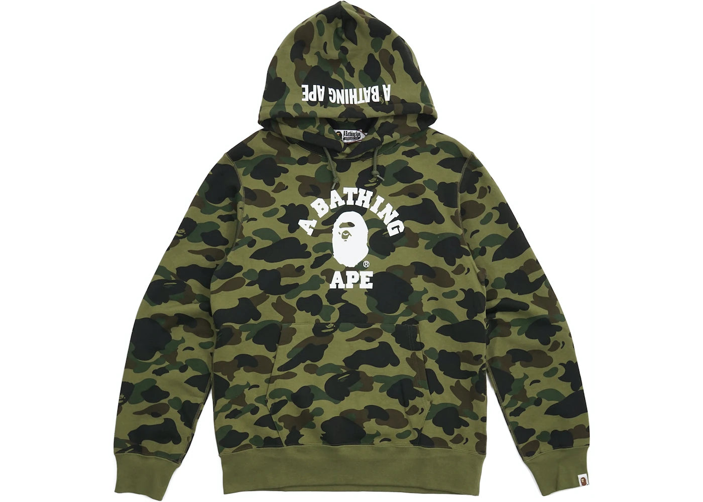 BAPE College Pullover Hoodie Green