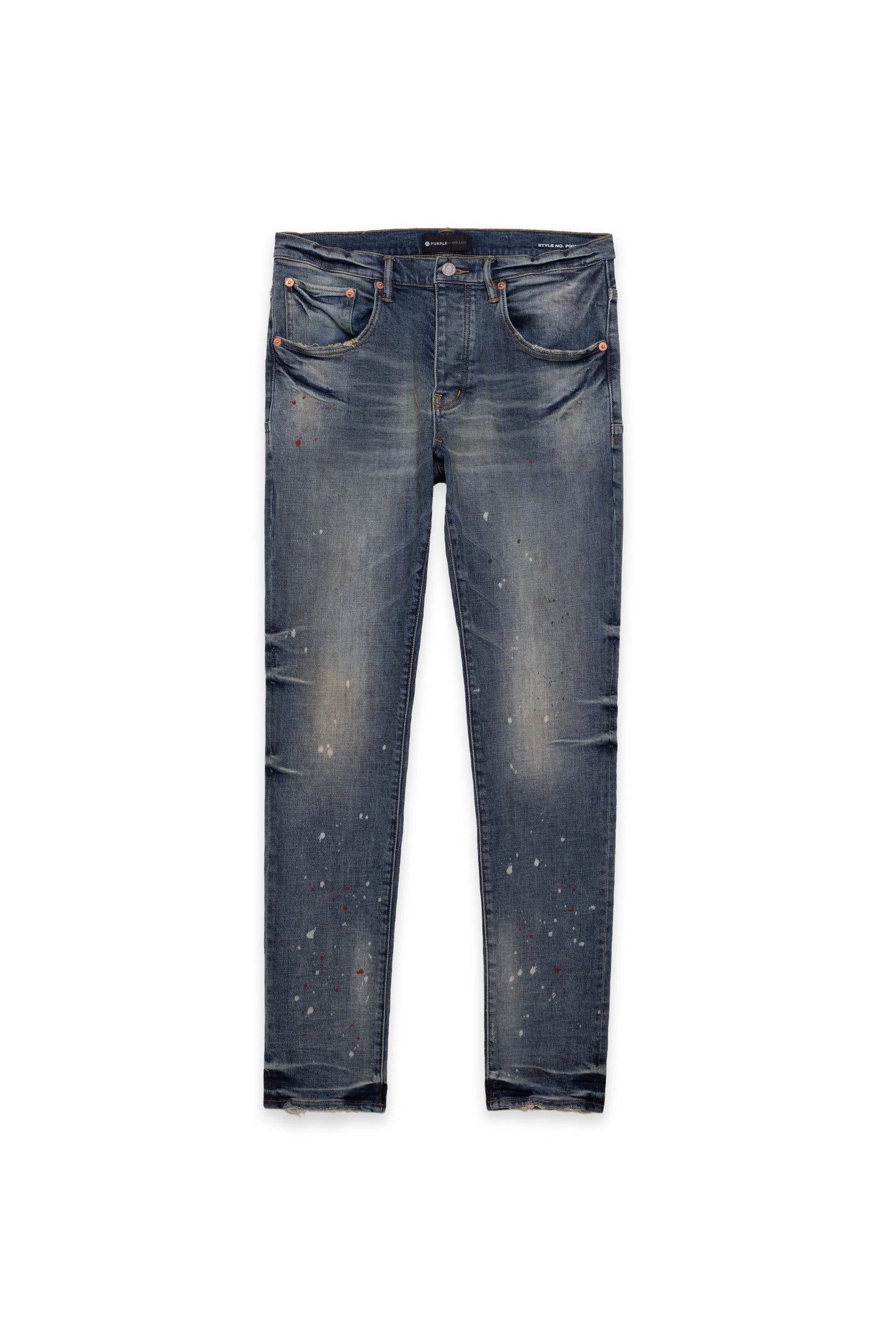 Purple Brand Skinny Vintage Spotted Indigo Jeans