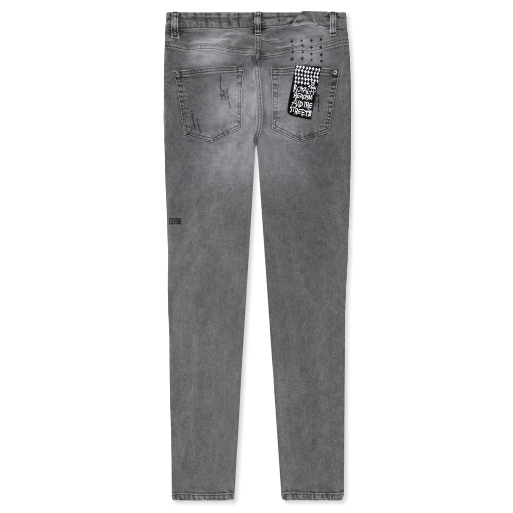 Ksubi Chitch Prodigy Trashed Grey Skinny Jeans
