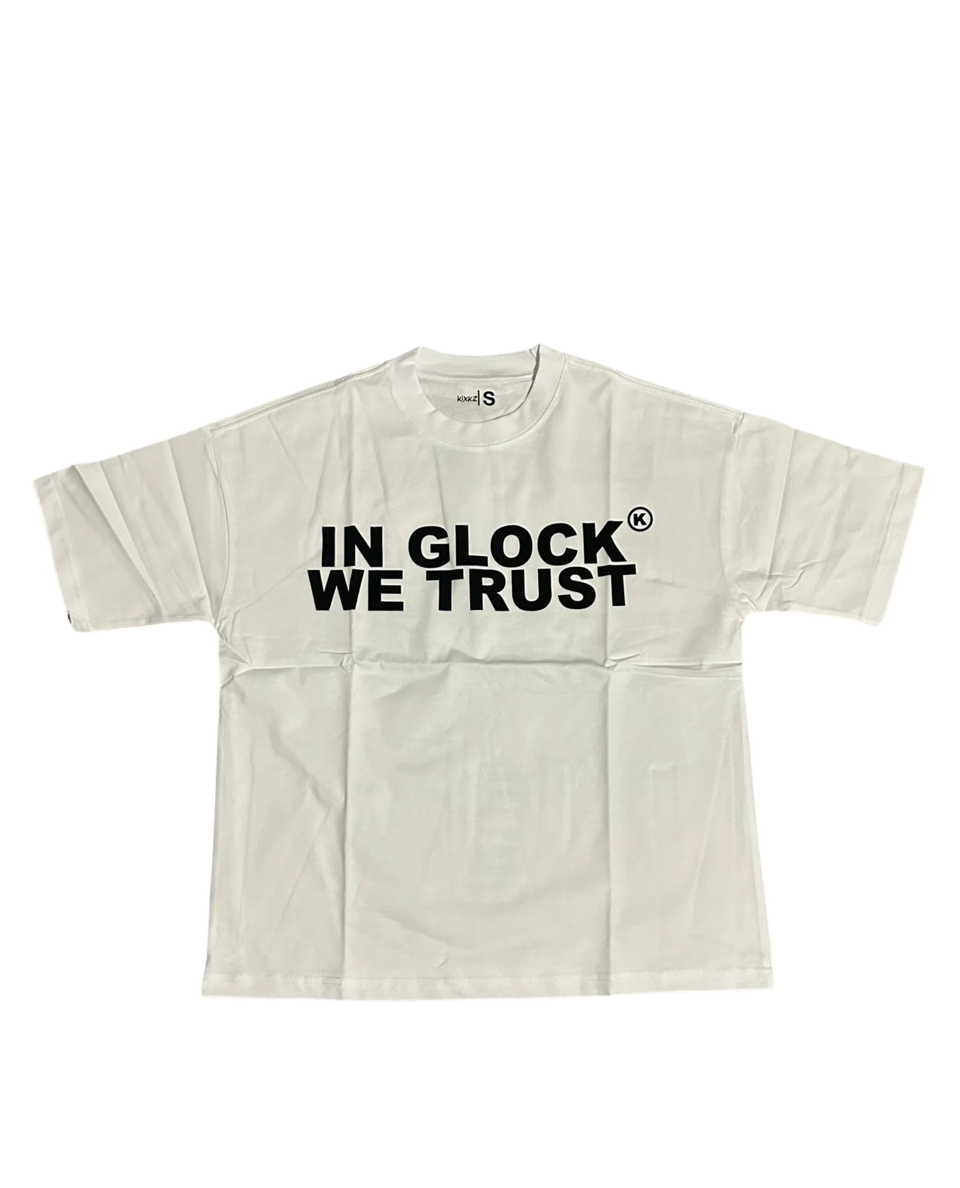 In Glock We Trust Tee Black Letters White – Elevate In Glock We Trust Tee Black Letters White – Elevate