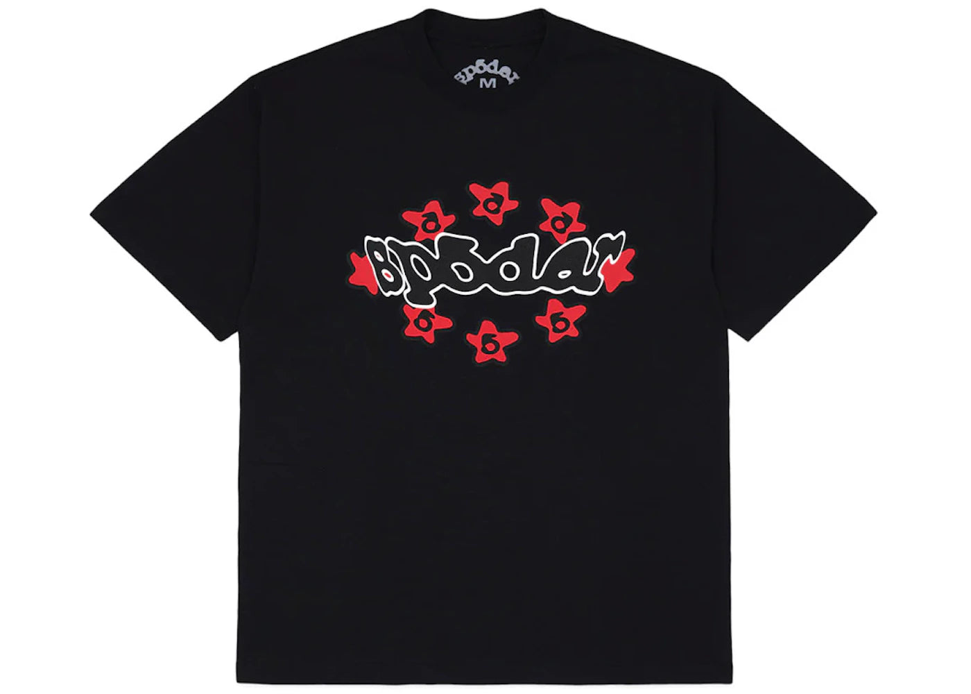 SP5DER Red Logo Tee Black