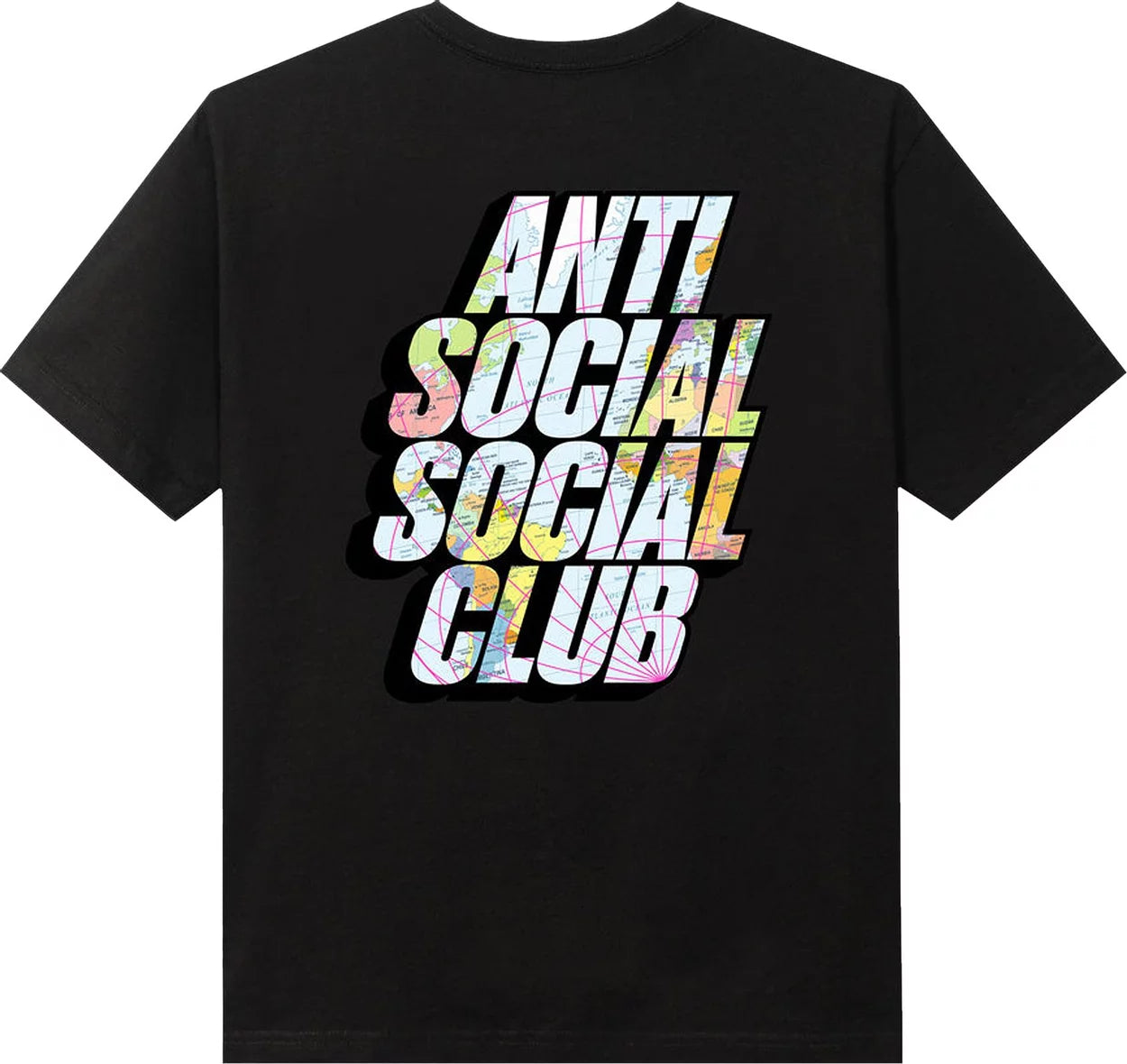 Anti Social Social Club Drop A Pin Tee Black