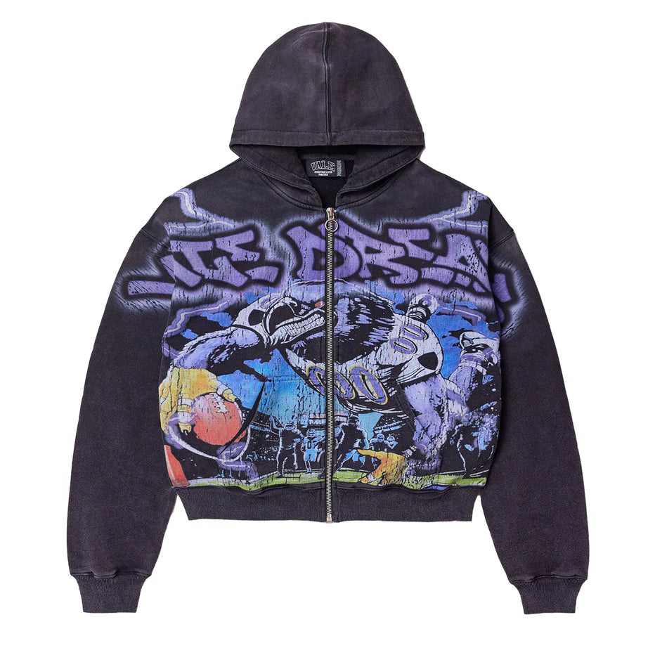 VALE Forever Ravens Zip Up Hoodie Black