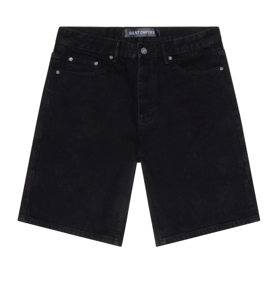 Silnt Chptrs Denim Shorts Jet Black Wash