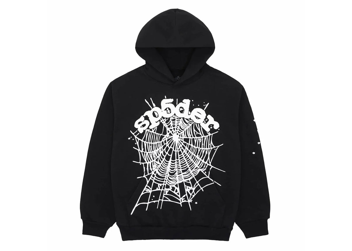 SP5DER OG Web Hoodie Black