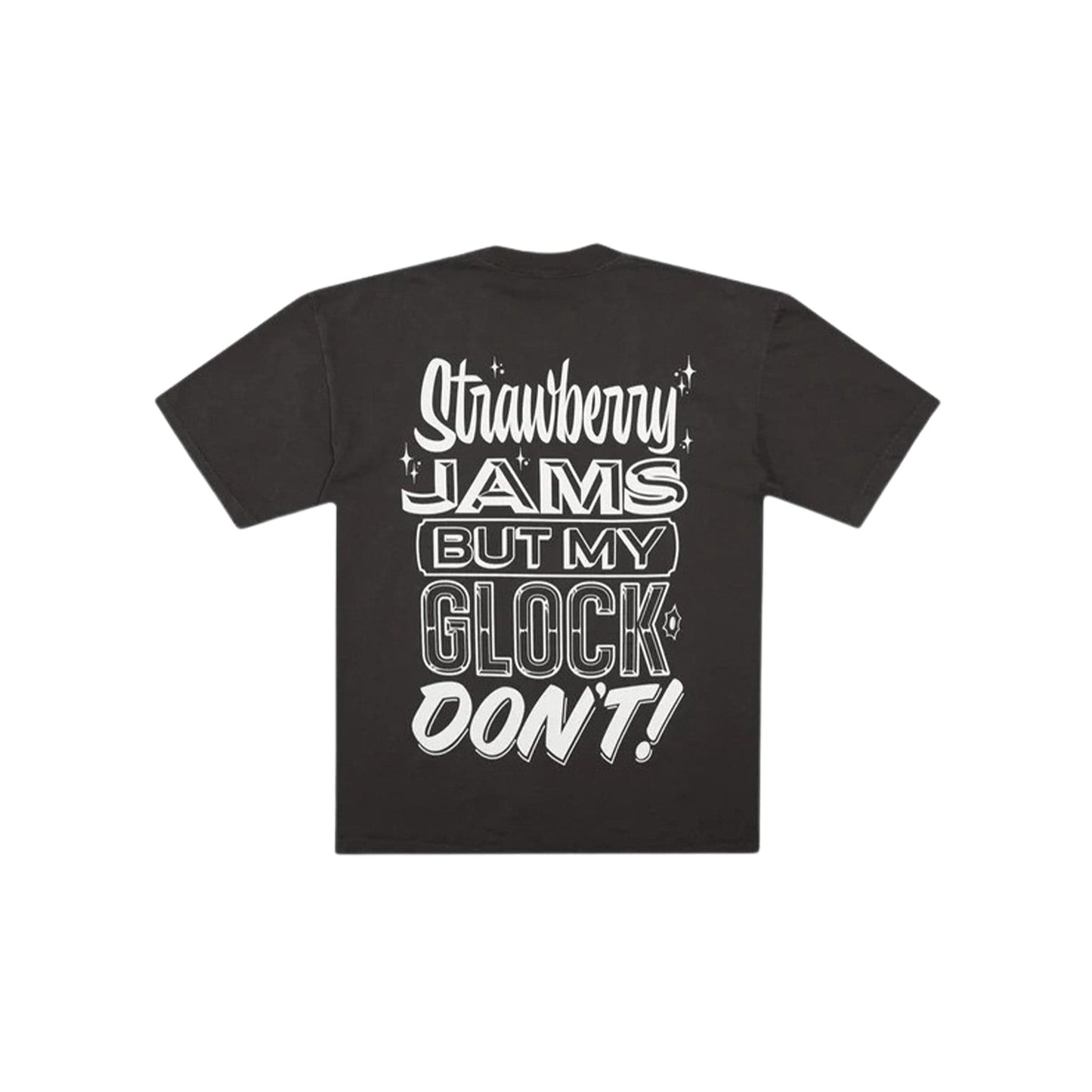 Strawberry Jams But My Glock Don't Tee Washed Black