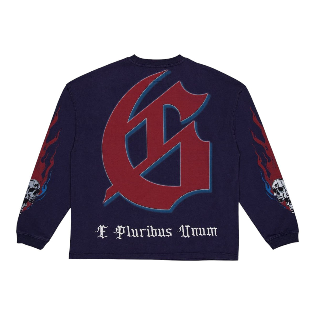 Godspeed Checkmate Long Sleeve Tee Navy