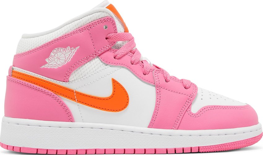 Jordan 1 Mid Pinksicle Safety Orange (GS)