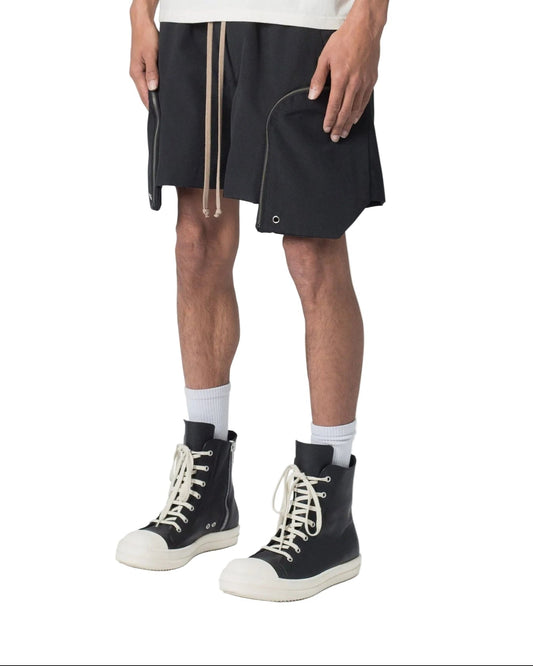 MNML LA Front Pocket Geo Shorts Black