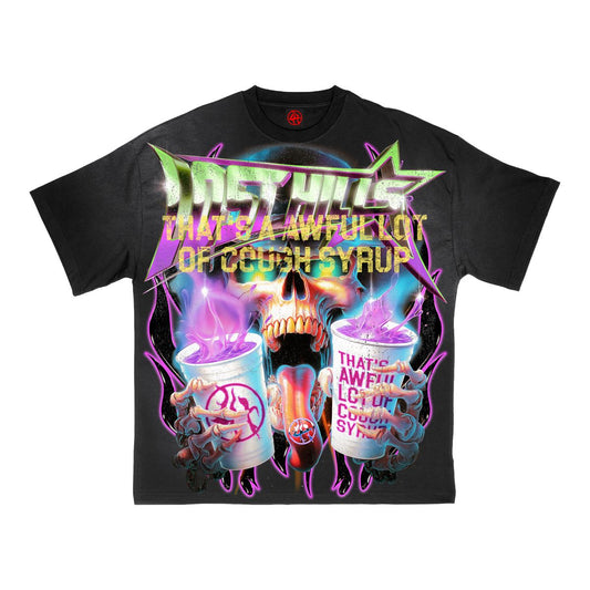 Awful Lot of Cough Syrup LH Cup Tee Black