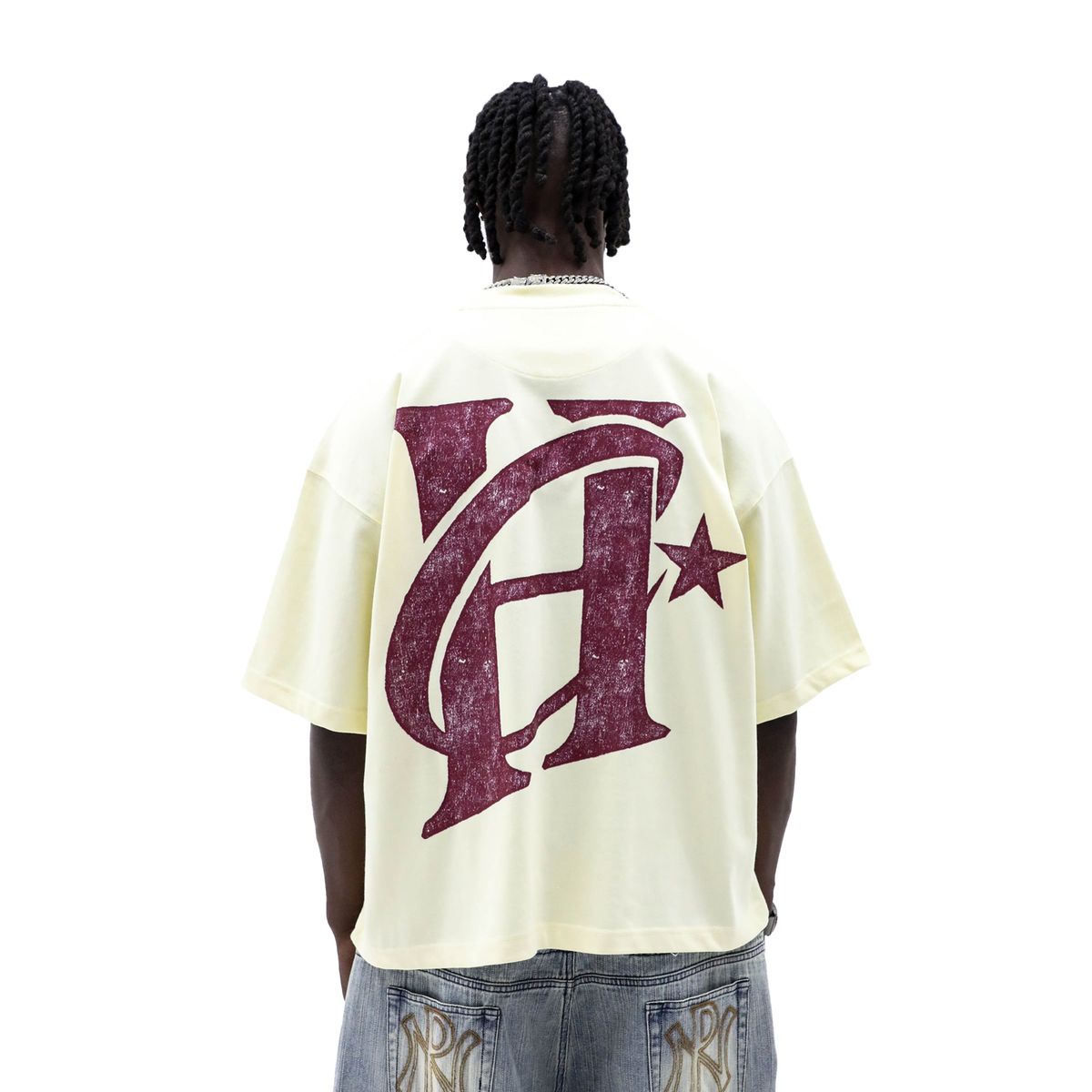 Heights District Gridiron Classic Tee Cream