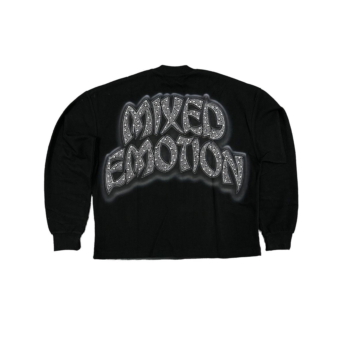 Mixed Emotion Sunrise Thermal Long Sleeve Tee Black