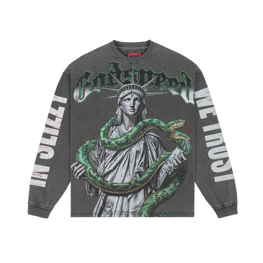 Godspeed Top 5 Slizzy Long Sleeve Tee Grey