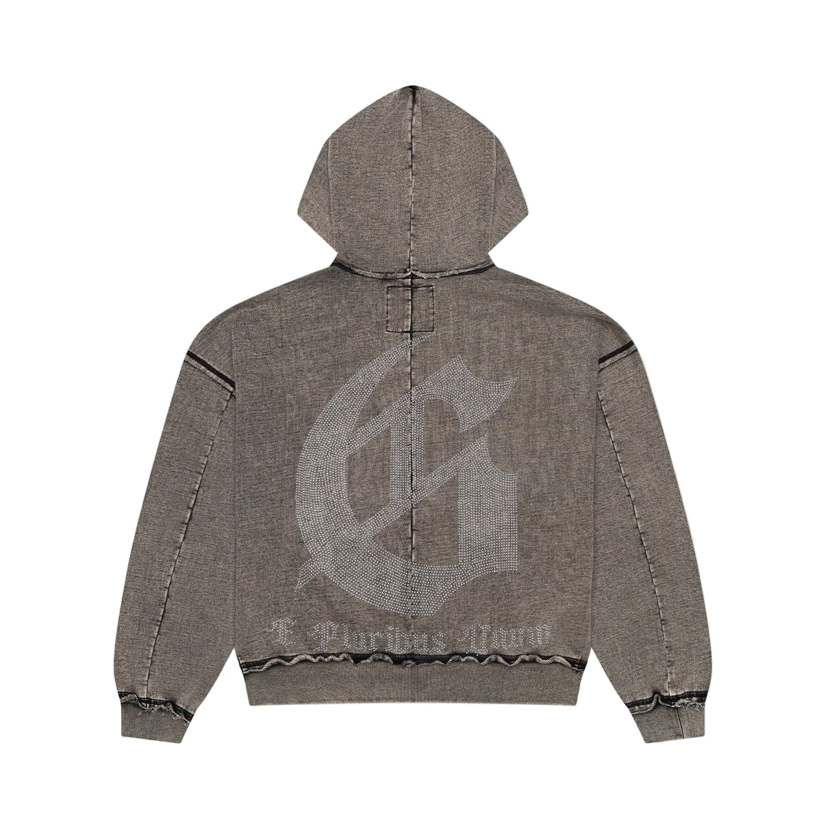 Godspeed OG Studded Zip Up Hoodie Dark Grey