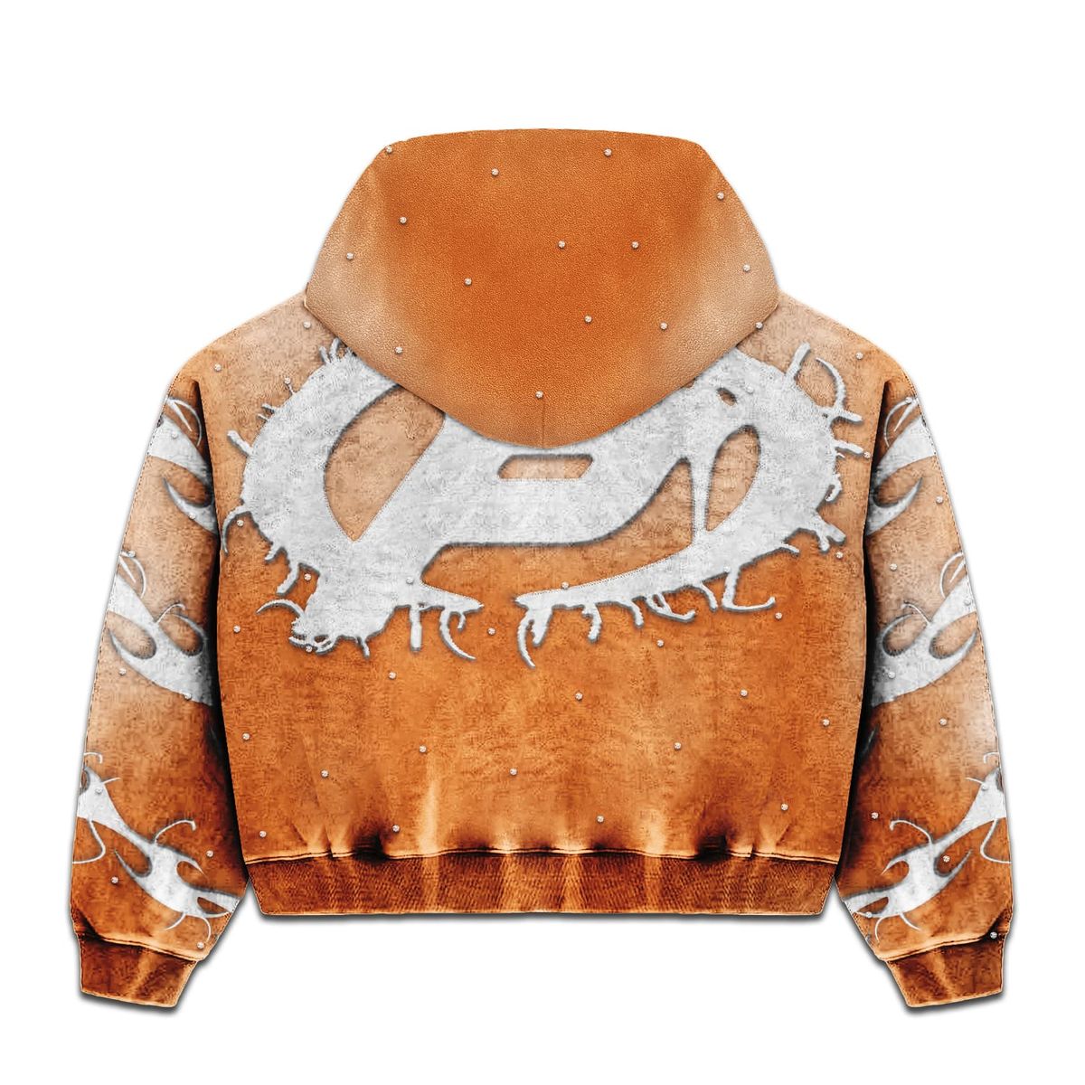 Prestige Co. Flame Pullover Hoodie Orange
