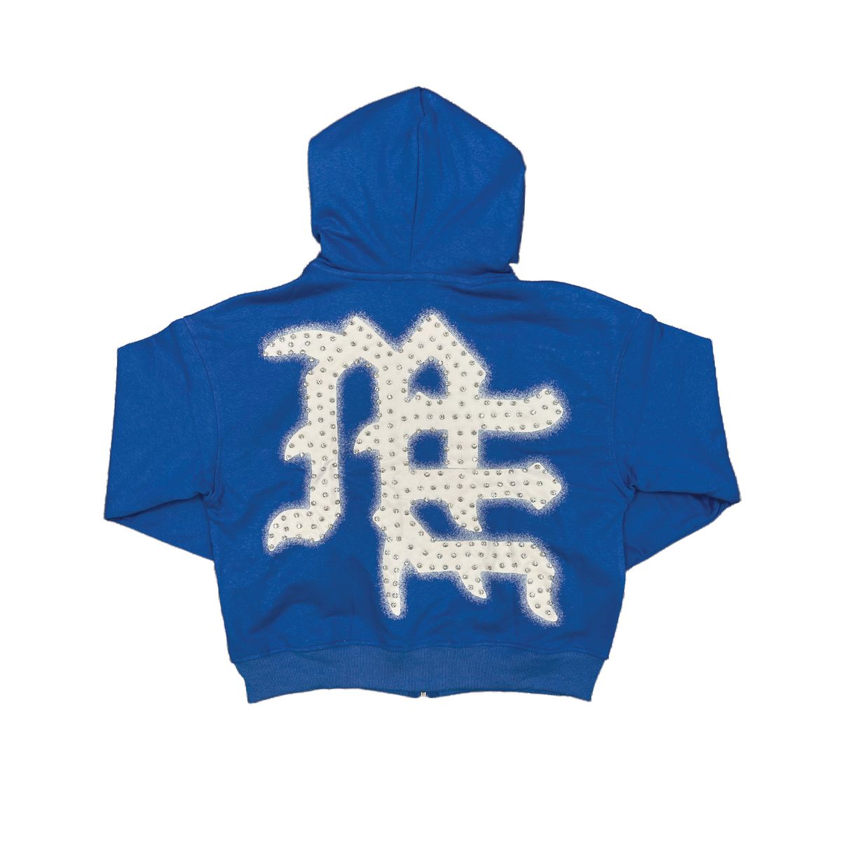 Mixed Emotion Emotions Never Die Zip Up Hoodie Blue