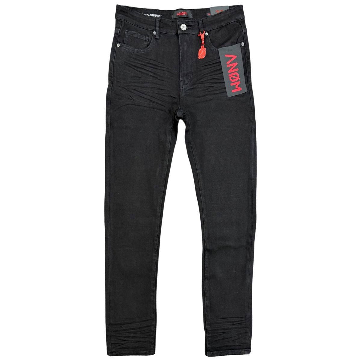 ANOM 360 4-Way Stretch Skinny Jeans Jet Black