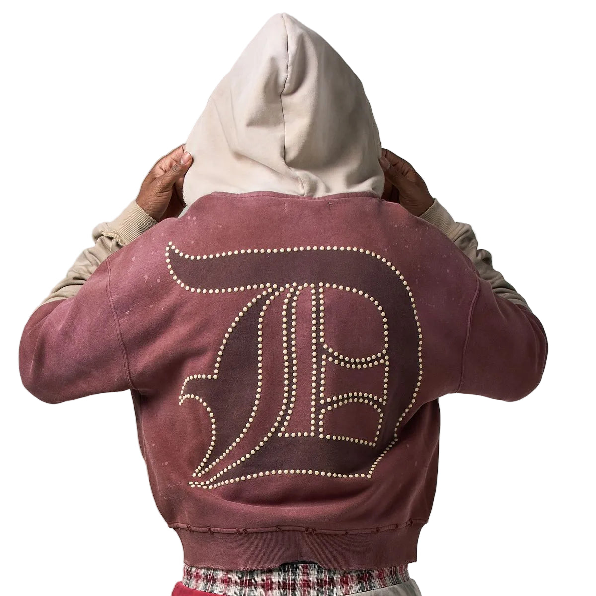DUAA Fig Zip Up Hoodie Burgundy