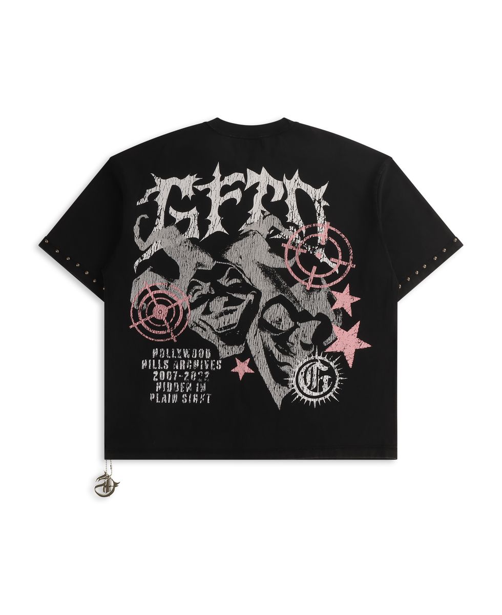 GTFD LA Joker Pink Hollywood Tee Black