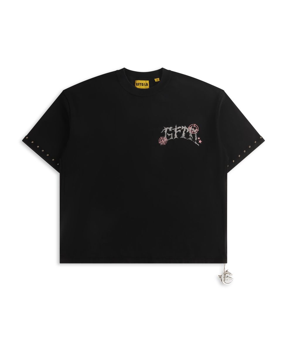 GTFD LA Joker Pink Hollywood Tee Black