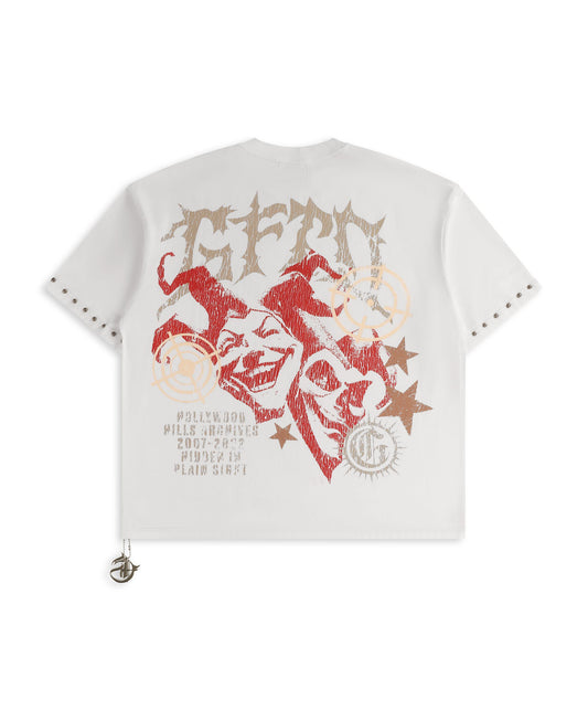 GTFD LA Joker Red Hollywood Tee White