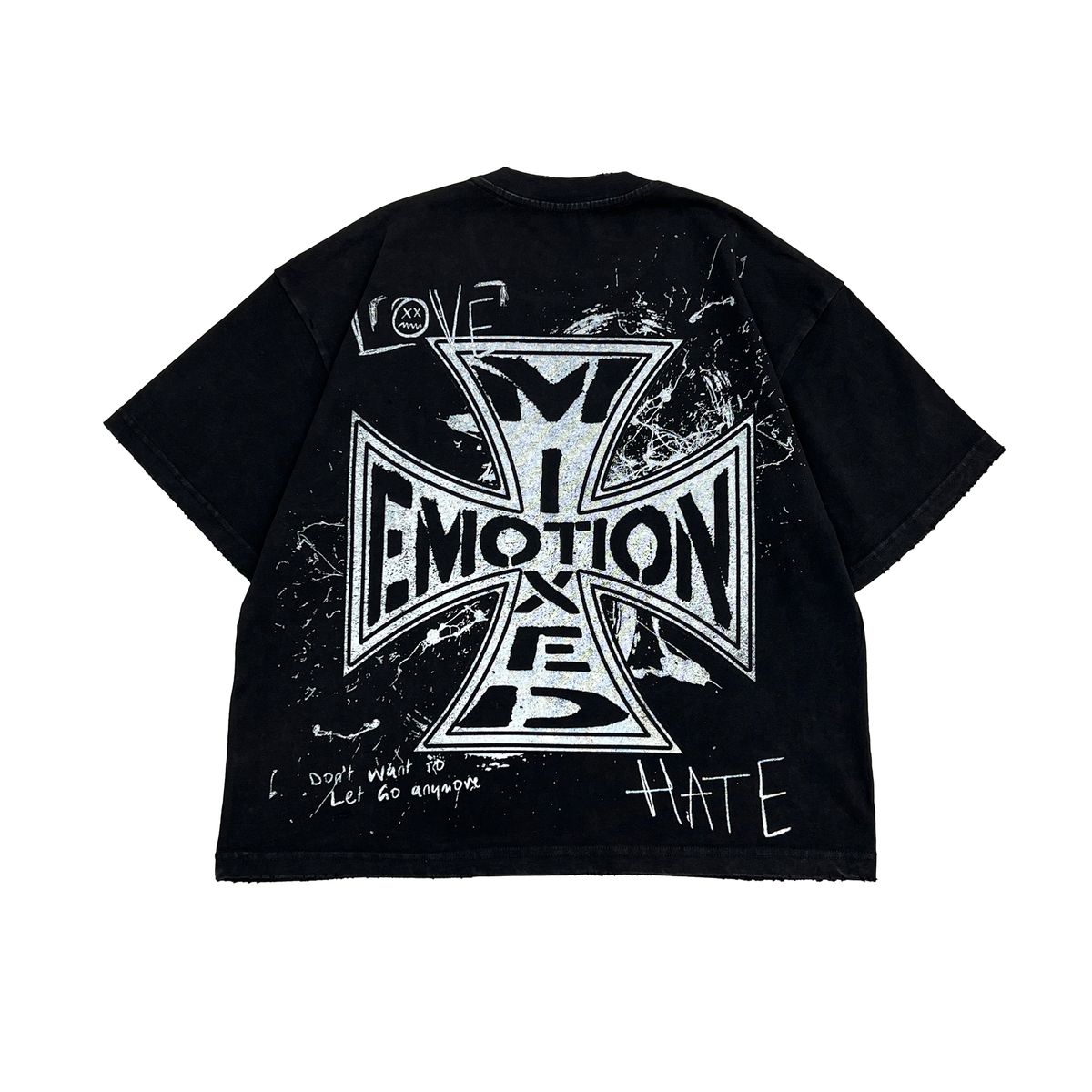 Mixed Emotion Angel Chaos Tee Black