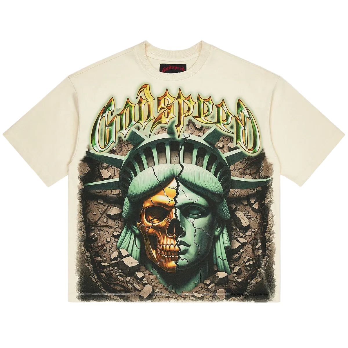Godspeed Built On Ruins NYC Tee Bone
