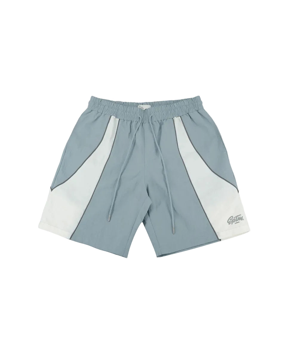 EPTM Mate Nylon Track Shorts Dusty Blue