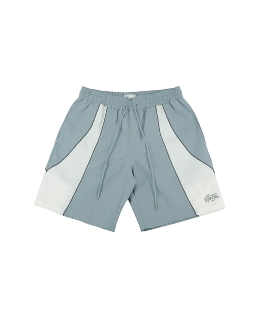 EPTM Mate Nylon Track Shorts Dusty Blue