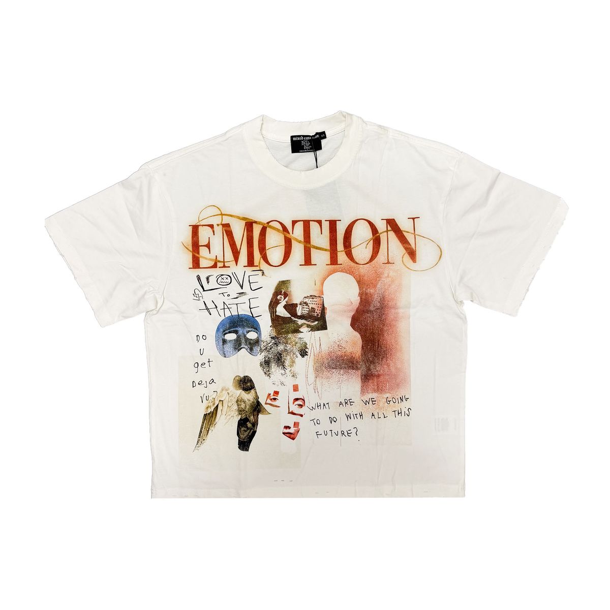 Mixed Emotion Deja Vu Tee White