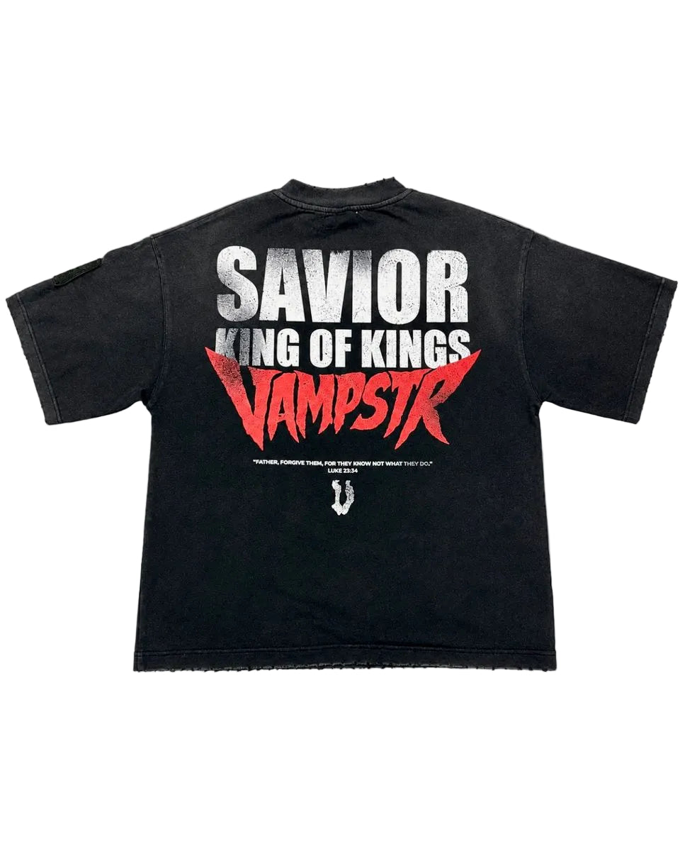 Vampstr King Of Kings Savior Tee Black