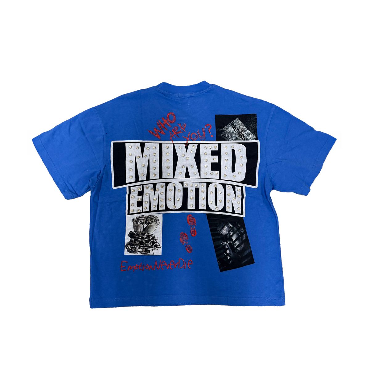 Mixed Emotion Lost Identity Tee Blue