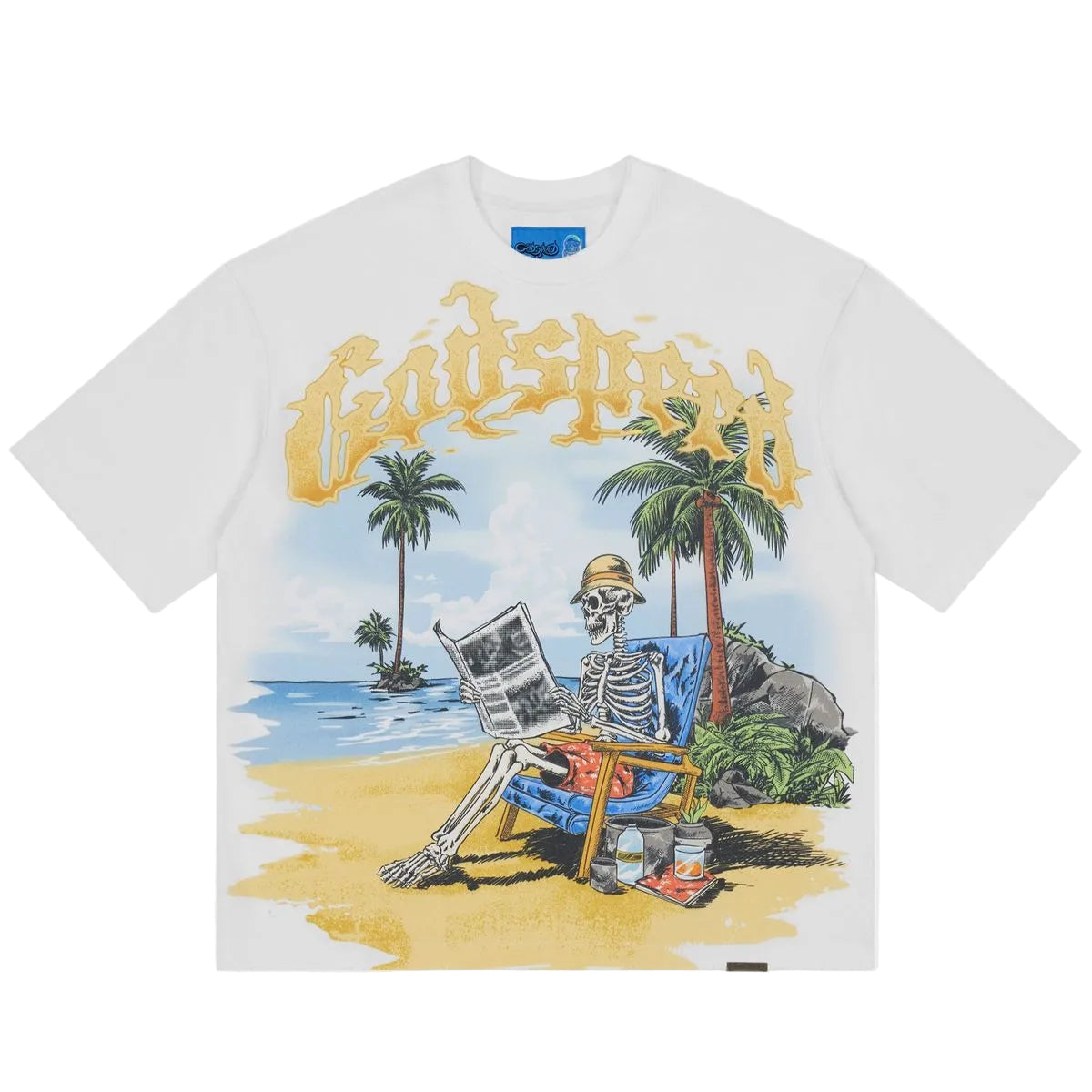Godspeed Next Gen Skeleton Beach II Tee White