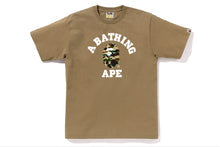 BAPE 1st Yellow Camo College Tee Beige