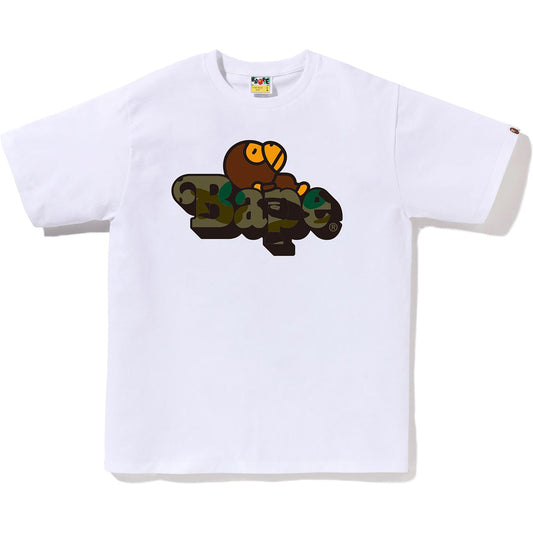 BAPE 1st Camo Milo on BAPE Tee White