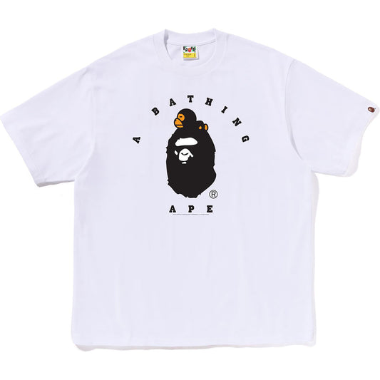 BAPE College Milo Logo Relaxed Tee White